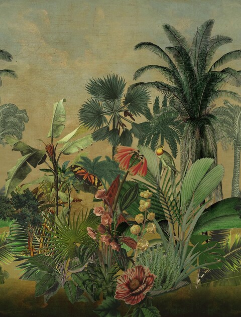 Mr. Kate Hilo Tropical Island Tapestry Peel and Stick Mural, RMK12779MW