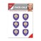 Wincraft MLS Orlando City SC Face Tattoos, Team Colors, One Size