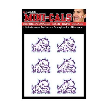 Wincraft NCAA TCU Horned Frogs Face Tattoos, Team Colors, One Size