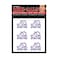 Wincraft NCAA TCU Horned Frogs Face Tattoos, Team Colors, One Size