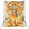 Smiler Indian Traditional Religious Art Lord Krishna Poster Backdrop 5x7 God Krishna Backdrop Tapestry Room Wall Decor