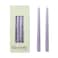 Zest Candle 12-Piece Taper Candles, 10-Inch, Lavender