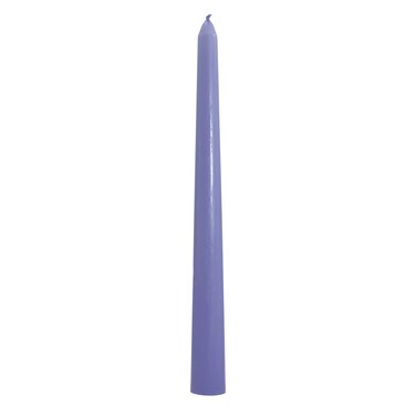 Elyon Tableware 25 Lavender Unscented Wax 10 inch Taper Candles, 8 Hour Burn Time