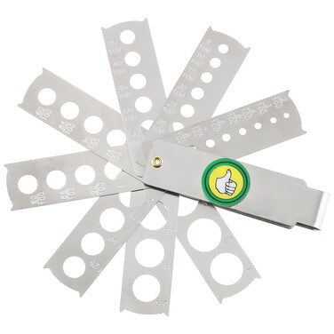 E-outstanding 1Pc Gem Measuring Tool Jewelry Tool Equipment Accessory Diamond Gem Gauge Measuring Tool for Gem Diamond Stone Size Measure