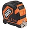 Klein Tools 9375 Tape Measure, Heavy-Duty Measuring Tape with 7.5 m Metric Double-Hook Double-Sided Nylon Reinforced Blade, Metal Belt Clip