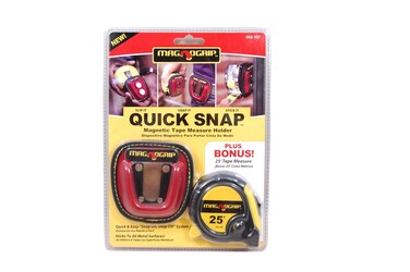 MagnoGrip 002-337 Quick Snap Magnetic Tape Measure Holder + Bonus Tape Measure