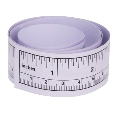 Utoolmart Self-Adhesive Measuring Tape, Adhesive Backed Tape, Double Scale Stick, Table Sticky Tape Measure for Work, Woodworking, Saw, Drafting Table,Workbench