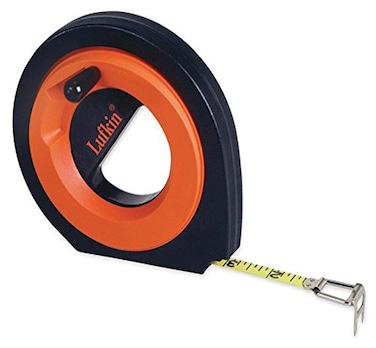 Crescent Lufkin 3/8" x 50m/164' Hi-Viz&Acirc;&reg; Orange Speedwinder&Acirc;&reg; SAE/Metric Yellow Clad Dual Sided Long Steel Tape - HYT50CME