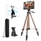 IPad Tripod, Tablet Tripod Stand 51 inch Adjustable Height Aluminum Mount Holder for iPad Pro 12.9 11 10.5, iPad Air, iPad Mini, Surface,Nexus,Galaxy Tab and 3.5 to 13.5in Phone Tablet - Champagne