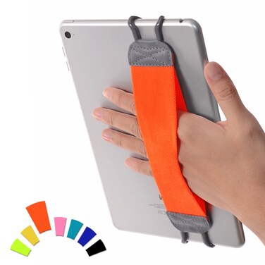 TFY Security Hand Strap Holder for Tablets, iPad, &amp; e-Readers - iPad 9th Gen, iPad Air (Air 5 &amp; Air 4), iPad Mini 6 &amp; Mini 5 &amp; 4 - iPad Pro 9.7", Pro 11" - Samsung Galaxy Tab - Google Nexus and More