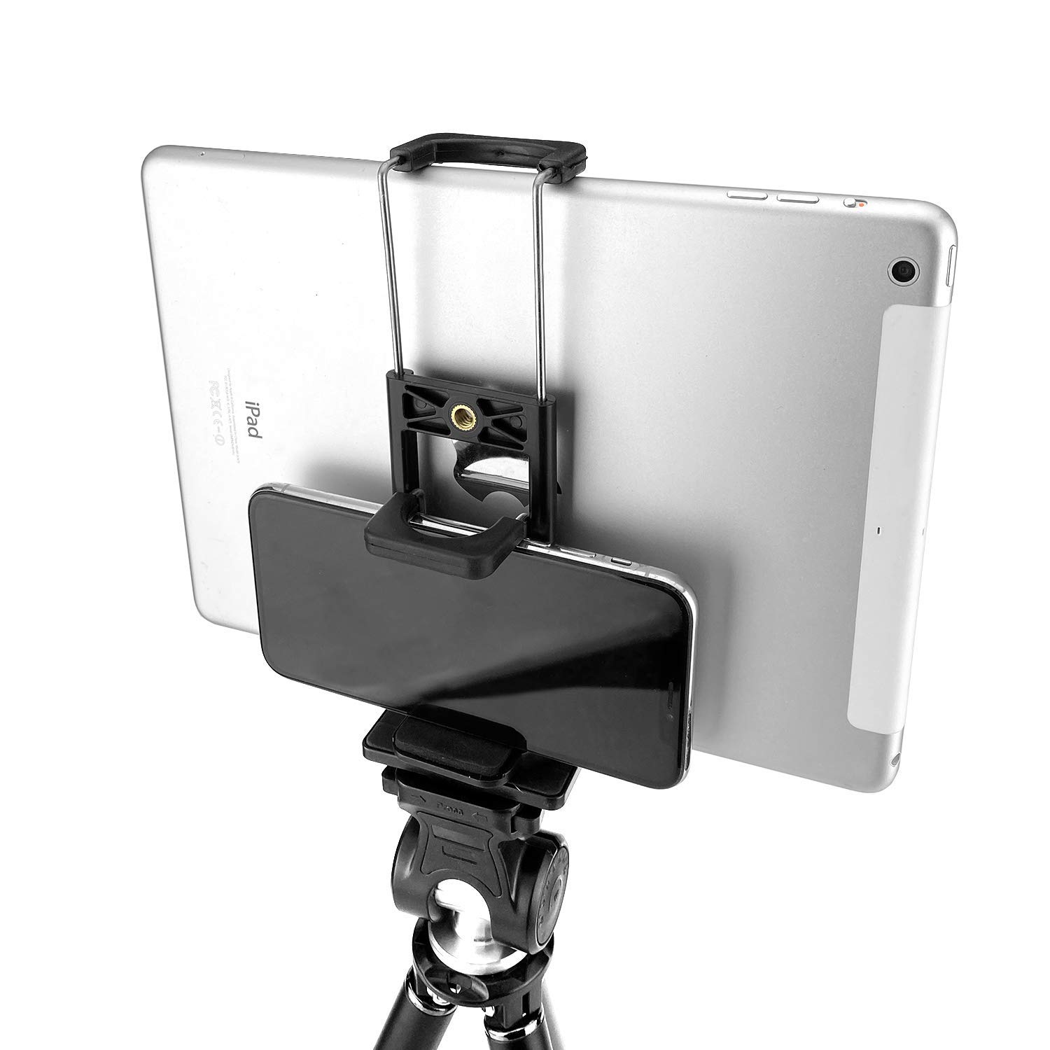 إيكوست كونيكشن أكوفار Ecostconnectionacuvar 2 In 1 Tablet Tripod Mount And Smartphone Mount Holder