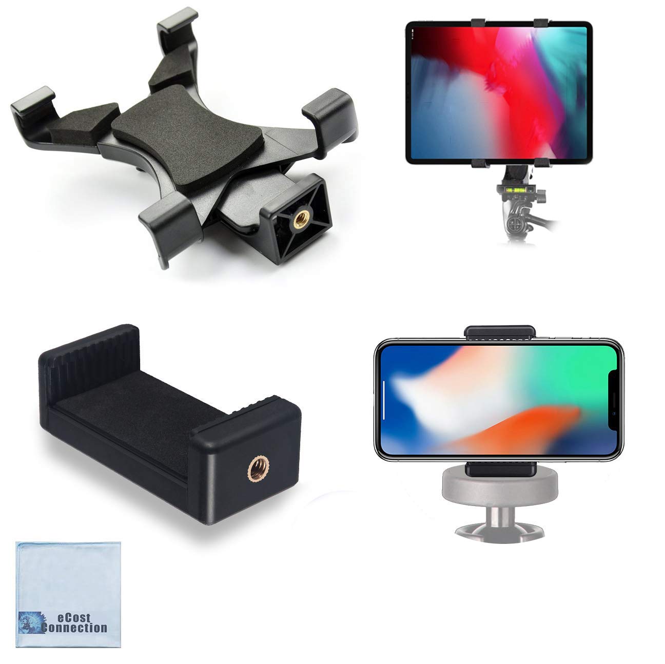 إيكوست كونيكشن أكوفار Ecostconnectionacuvar Tablet Tripod Mount And Smartphone Mount