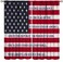 ZhiRain 4th of July Curtains United States Flag Patriotic Country Style Curtain with Rod Pocket for Bedroom Living Room Decor Drapes Thermal Insulated Window Treatments 2 Panels Set 42x63in
