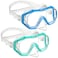 W WSTOO Swim Goggles with Nose Cover Anti-Leak Anti-Fog for Adults Youth Snorkeling Swimming