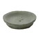 HomArt Rustic Terra Cotta Saucer, 5-Inch, Moss Grey, 1-Count
