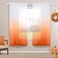 Fall Halloween Decorations Curtains for Living Room Home Decor Set 2 Panels Autumn Window Treatment Rod Pocket Voile Ombre Elegant Pattern Curtains for Bedroom Dining Kitchen Bathroom 63 Inch Length
