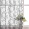 Grey Lace Curtains for Bedroom 84 Inches Long Elegant French Rose Embroidered Sheer Curtain Panels Durable Floral Lace Fabric Grommet Window Treatment Drapes for Living Room, 55" w 2 Panels