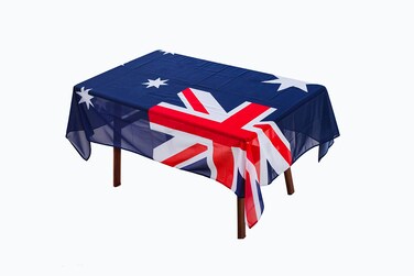Rectangular Tablecloth Australia Australian Flag Tablecloth Fade-Resistant Washable National Flag Tablecloth, Suitable for Kitchen Dining Family Gatherings and Outdoor Events,59 Inches * 83 Inches.