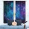 Cinbloo Kids Galaxy Outer Space Nebula Curtains 42W x 63L Inch Rod Pocket Blue Universe Planets Boys Girls Constellation Fantasy Starry Cosmic Trippy Bedroom Living Room Window Drapes Fabric 2 Panels