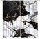 DDCBNS Marble Curtains for Bedroom,Modern Luxury Abstract Art Black White Marble Texture Window Treatments for Living Room Kitchen Caf&Atilde;&copy; Window Drapes 2 Panels Set,Total Size 42" x 45