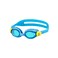 VIEW Swimming Gear V-430JA SWIPE Anti-Fog Junior Swim Goggles for Children Ages 3-5, Aquamarine/Yellow