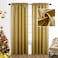 Gold Window Treatments for Living Room Set of 2 Window Curtain Panels with Grommet Luxury Glitter Shimmer Sparkle Bling Gold Brown Window Curtains for Bedroom Backdrop 52 x 95 Inches Long