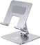 WixGear iPad Stand and Tablet Stand for Desk, Aluminum Sturdy Metal Tablet Holder for Desk, Angle Height Adjustable and Easy Foldable, iPad Holder for All Tablets and iPads
