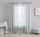 Laura Ashley Wavy Sheer Curtains with Rod Pocket, Each Panel Measures 38" W x 84" L, Silver, 2 Panels
