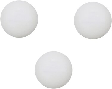 BWESOO 3Pcs White Table Tennis Sports Balls Ping Pong Ball Club Match Balls High Elasticity Table Tennis Outdoor Sport Accessories Durability Table Tennis Leisure Sports and Game Room (40mm)