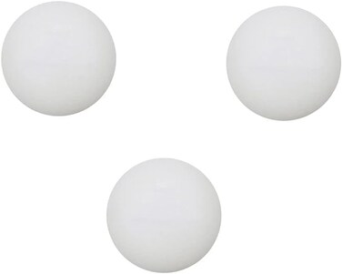YuanHolumid 3Pcs White Table Tennis Sports Balls Ping Pong Ball Club Match Balls High Elasticity Table Tennis Outdoor Sport Accessories Durability Table Tennis Balls (40mm)