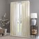 Madison Park Sheer Curtain Irina Embroidered Kitchen, Transitional Fabric Sheers Single Curtain for Living Room Light Privacy Curtain Diffusing Sunlight, 1-Panel Pack, 50" x 95", Ivory