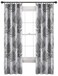 Lush Decor Gray Linear Tree Blackout Grommet Window Curtain Panel Pair (84" x 38")