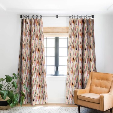 Deny Designs 1 pc Blackout Window Curtain Panel, 50 in x 84