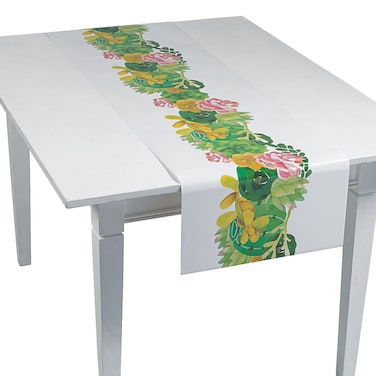 Fun Express - Cactus Flower Table Runner for Cinco de Mayo - Party Supplies - Table Covers - Print Table Covers - Cinco de Mayo - 1 Piece