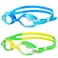 Starweh Kids Swim Goggles, 2 Pack Swimming Goggles No Leaking Anti Fog Kids Goggles for Boys Girls(Age 6-14)