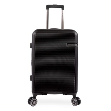 Brookstone Luggage Nelson Spinner Suitcase, Black, Carry-On