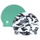 Lane5 Swim - 2-Pack Adult Silicone Swim Cap - Beautiful Designs for Women. Latex Free. Camo Print and Solid Green