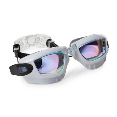 Bling2o Kids' White Galaxy Swimming Goggles with UV Protection (Ages 5+ up) - Latex-Free, 100% Silicone Material - Includes Anti-Fog &amp; UV Protection - Hard Protective Cover &amp; Adjustable Head Strap