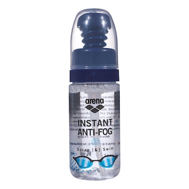 Arena Instant Anti-Fog Spray Swim Goggles Treatment Prevents Fogging Swim Practice Essential Defogger Solution, 35ml Up to 150 Applications, Clear