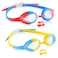 Hually Kids Swim Goggles, Leak Free Swimming Goggles for Children, Easy to Adjust, Anti-UV Anti-Fog Swim Glasses for Boys Girls Age 3-12 Perfect for Kids Swimming Lessons&iuml;&frac14;&circ;2 Pack&iuml;&frac14;&permil;