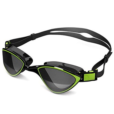 Swim Goggles for Adult Men Women - Best for Lap Swimming, Training in Pool, Open Water, Triathlon, Cool Competitive Swim Equipment for Youth, Kids Over 14, No-leak, Anti-fog with UV Protection Lenses