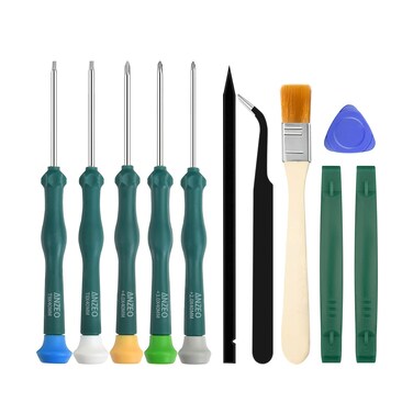 JAOYSTII Cleaning Repair Tool Kit for PS4 PS5, Screwdriver Set with TR9 Torx Security Screwdriver PH00 PH0 PH1 Phillips Screwdriver for Sony Playstation 4&amp;5 Console and Controller Tear Down
