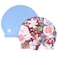 Lane5 Swim - 2-Pack Adult Siline Swim Cap - Beautiful Designs for Women. Latex Free. Maroon Floral and Periwinkle, Maroon Floral Periwinkle