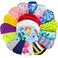 Quality Yes 3Pack Pure Colorful Superior Polyester Cloth Fabric Bathing Cap Swimming Caps Swimming Hats for Water Sports (2 Pure + 1 Pattern Color)