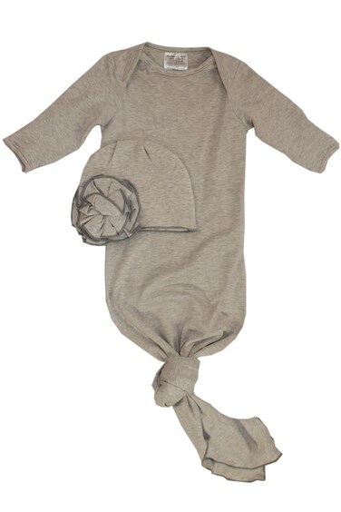 Woombie Bamboo Mod'Swad Flower Hat Sets Bisque Flower Hat + Swaddle Set 5-13 lbs