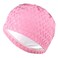 WooWill Swim Caps for Women Swimming 3 Pure Color PU Cap Adults and Kids High Elasticity Breathable Fit Both Swiming Long &amp; Short Hair Non-Slip Bathing Cap, 02 Light Pink