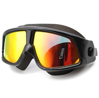 Lorsoul Swim Goggles, Polarized Clear Big Lenses Swimming Goggles No Leaking Anti Fog UV Protection Swim Glasses with Free Protection Case for Adult Men Women Youth Kids Child (Black Polarized)