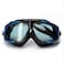 Lorsoul Swim Goggles, Polarized Clear Big Lenses Swimming Goggles No Leaking Anti Fog UV Protection Swim Glasses with Free Protection Case for Adult Men Women Youth Kids Child (Blue Black Clear)