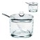 J&amp;M DESIGN 2-Pack Clear Acrylic Sugar Bowl With Lid And Spoon For Coffee Bar Accessories, Creamer Bowls Kitchen Baking Essentials Supplies Canisters 8oz Container Jar Dispenser Spice Holder Salt Dish