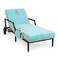 Linum Home Textiles CL45-SWP-ANC Anchor Chaise Lounge Cover, Aqua